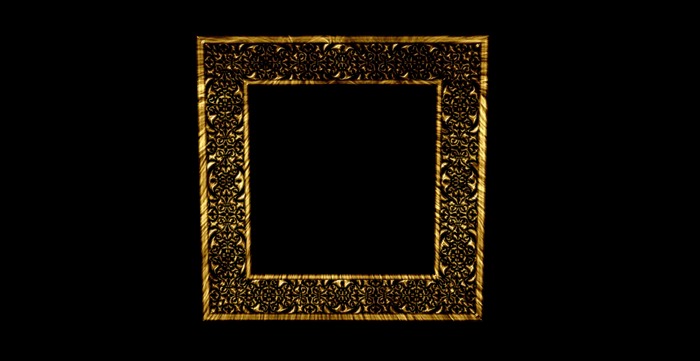 Silver & gold frame full perms texture