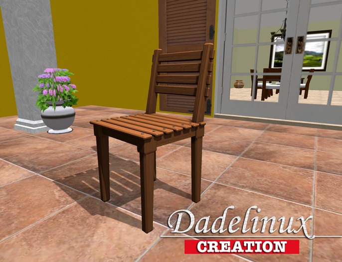 Garden Wood Chair - Full Mesh