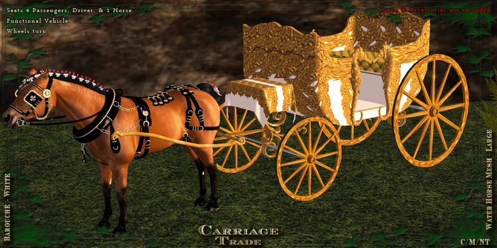 @CT@ Barouche WHML Single  White