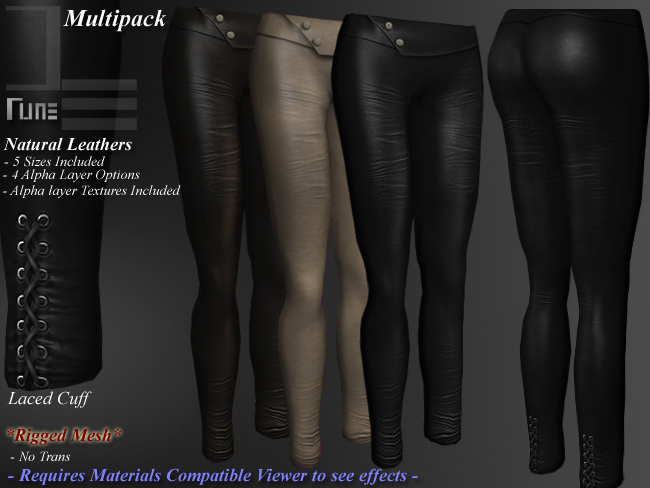 DE Designs - Rune - Natural Leathers - Multipack