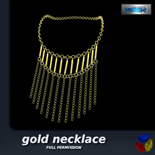 -LEO- ! ! ! SALE ! ! ! gold necklace - with chains FULL PERMISSION