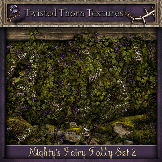 Twisted Thorn Textures- The Georgiana Series, Set 1 - Rococo Wallpaper Textures