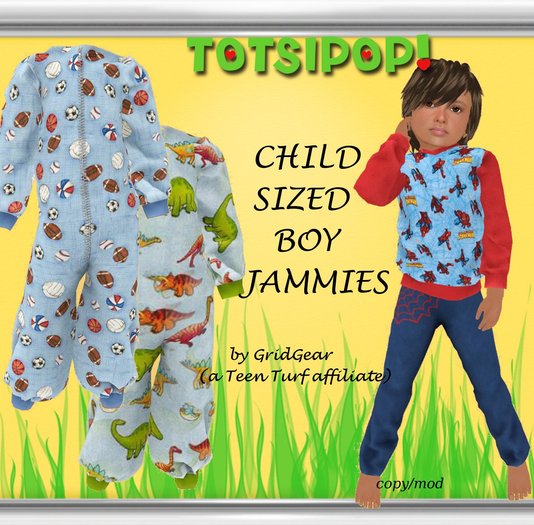 TOTSIPOP! Boys Jammie set for Child Mesh