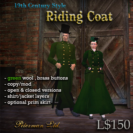 Riding coat -green