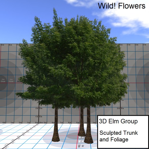 Wild! Flowers 3D 3-Tree Elm Group