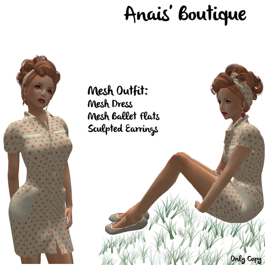 Anais' Mesh Outfit Sprig Red