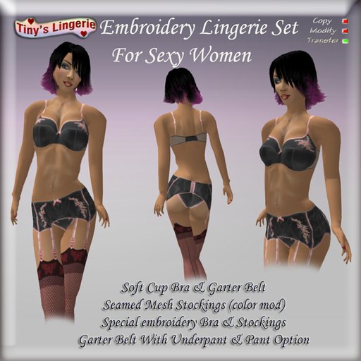 Jada Lingerie Set, Black