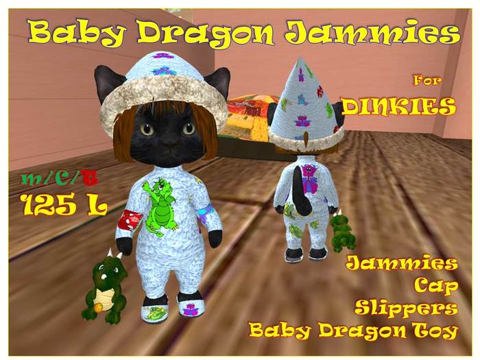 Baby Dragon Jammies Dinkie