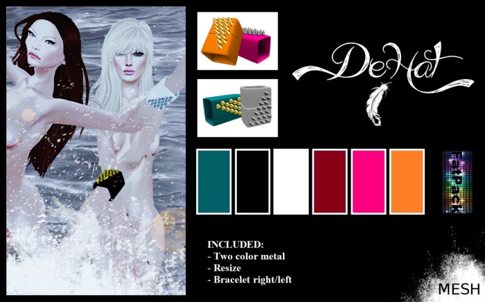 *DeHat* Red Bracelet GOLD/SILVER & R/L