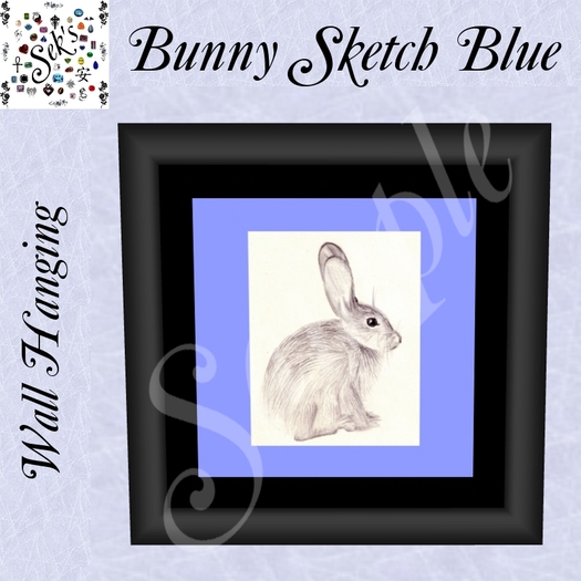 Sek's Bunny Sketch Blue