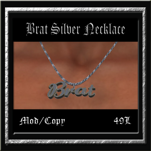Brat Silver Necklace