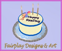 ~Musical Balloon Burst RezDay Cake~