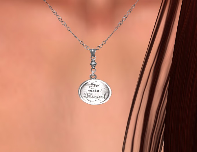Engraved I love you necklace
