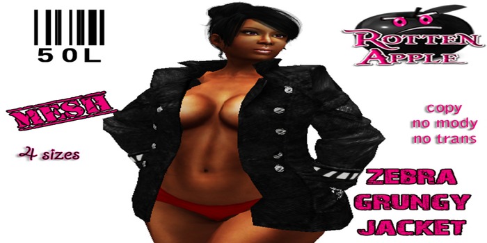..::Rotten Apple::.. Zebra Grungy Jacket