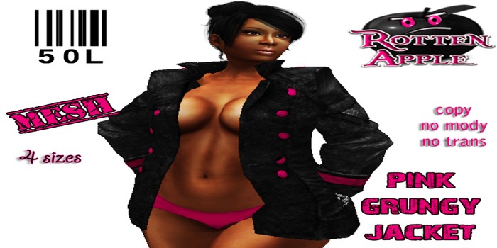..::Rotten Apple::.. Pink Grungy Jacket
