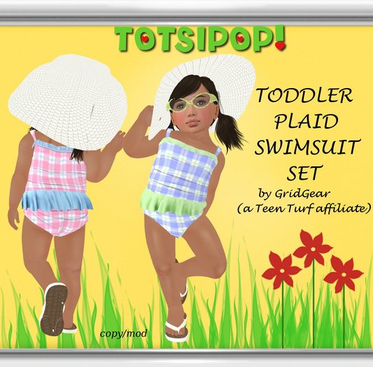 TOTSIPOP! Plaid OP Swimsuit 
