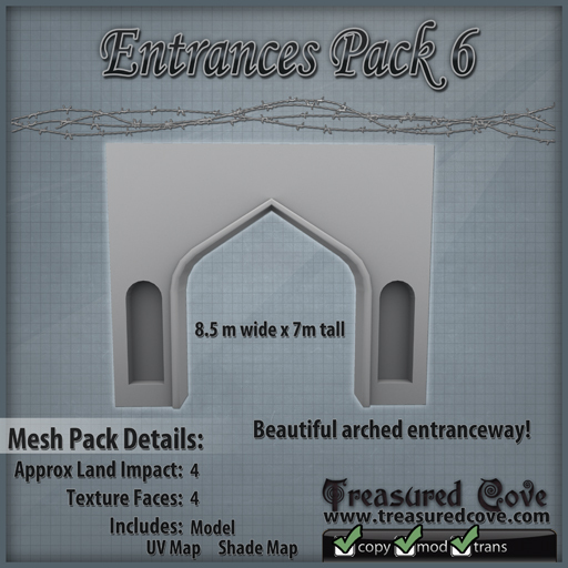 -TC- Entrances Pack 6 Mesh 50% Discount!!