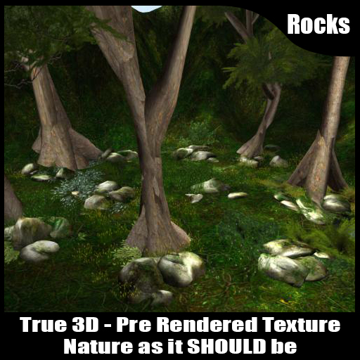 Rock-Set2-moss - Sculpted