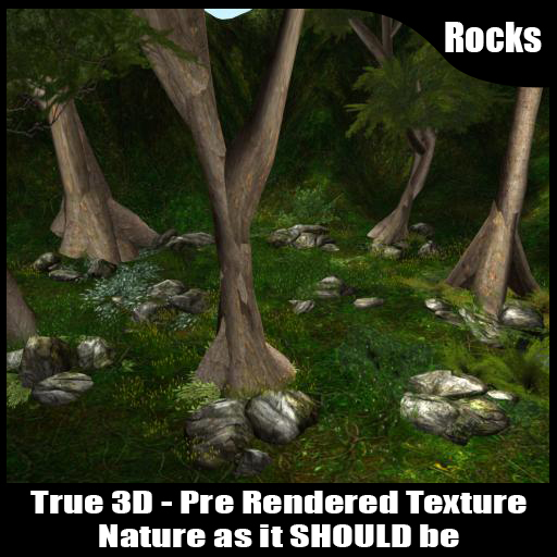 Rock-Set5-moss - Sculpted