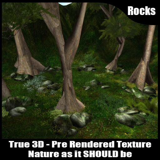 Rock-Set1-moss - Sculpted