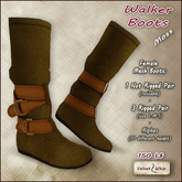[V/W] Walker Boots Moss - Suede boots with straps and buckles