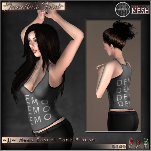 ~JJ~ Mesh Casual Tank Blouse (DEMO)