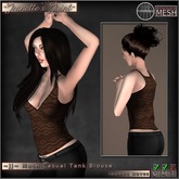 ~JJ~ Mesh Casual Tank Blouse (loomed waves)