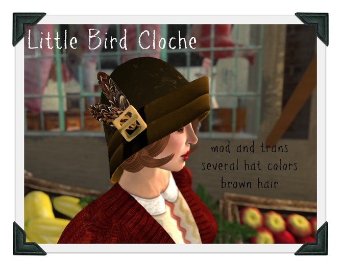 LIttle Bird Cloche/Black Hair