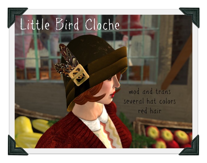 Little Bird Cloche/Red Hair