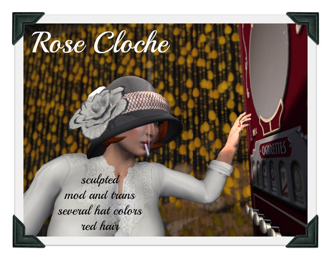 LIttle Bird Cloche/Black Hair