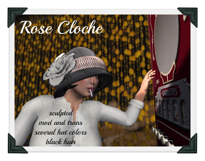 LIttle Bird Cloche/Black Hair