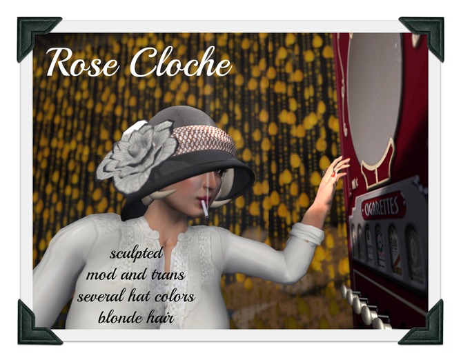LIttle Bird Cloche/Black Hair