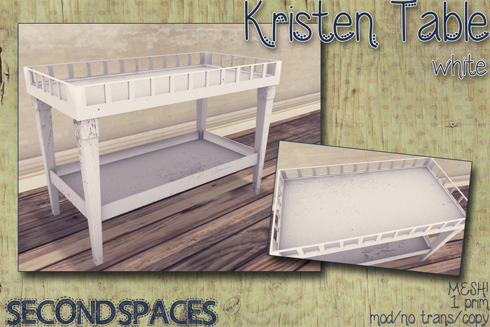 *SS* Kristen table - white (bxd)