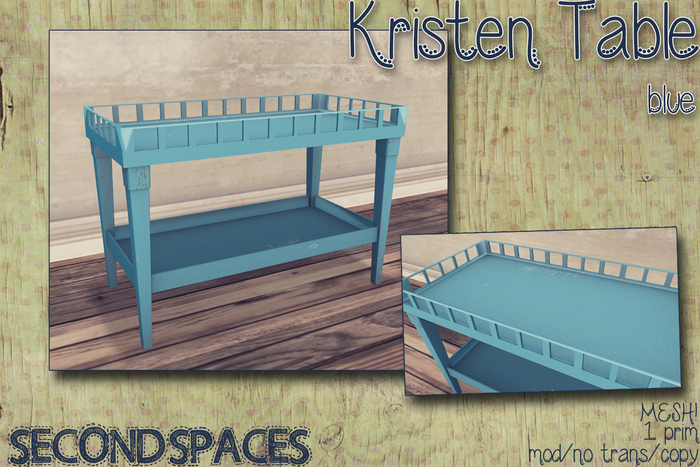 *SS* Kristen table - blue (bxd)