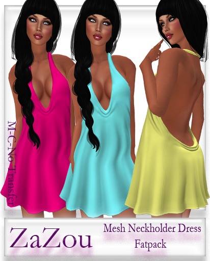 ZaZou Mesh Neckholder Dress Fatpack 3