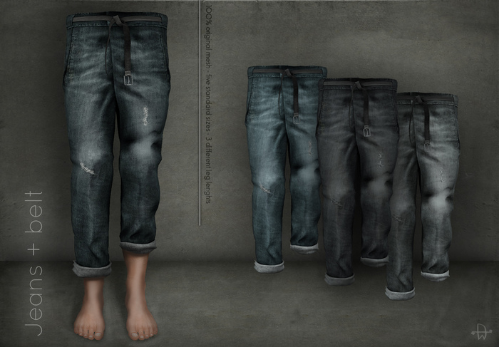 [Deadwool] Jeans + belt - Fat pack