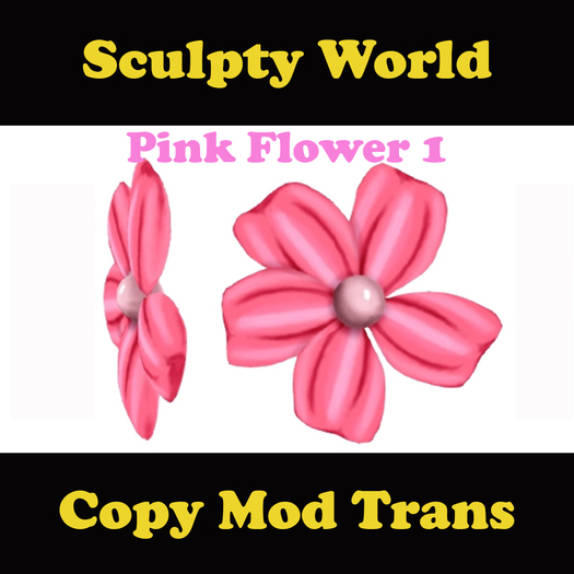Sculpted Pink Accessory Flower