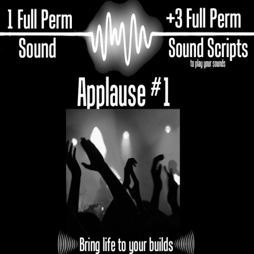 FULL PERM SOUND CLIP - APPLAUSE 01 + 3 SOUND SCRIPTS