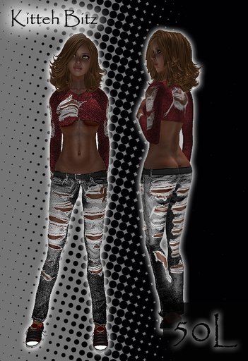 ::Kitteh Bitz:: Ripped Outfit