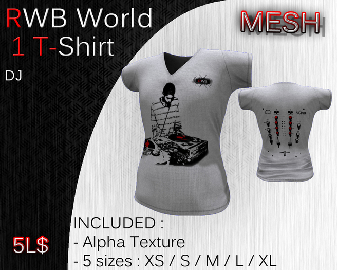 [RWB] - Mesh - T-Shirt DJ
