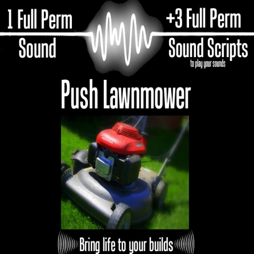 MP 3 SOUND SCRIPTS + OUTDOOR PUSH LAWNMOWER