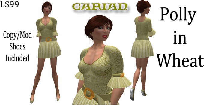 Polly Dress: Wheat