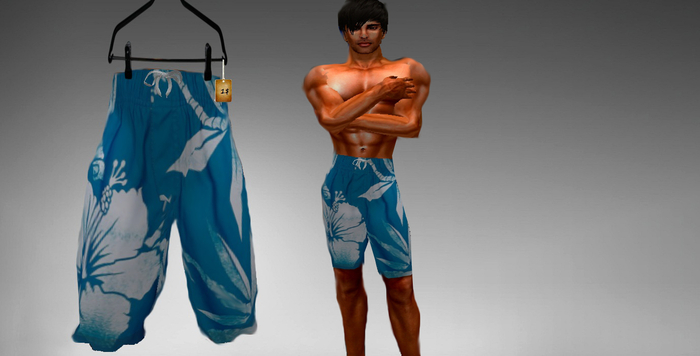 Board shorts^^Flowered