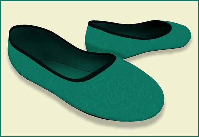 WHP-Mesh flat shoes  Teal