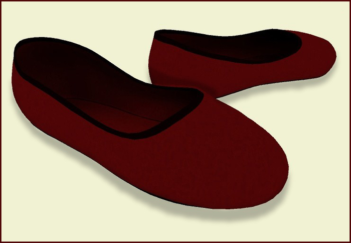 WHP-Mesh flat shoes Red