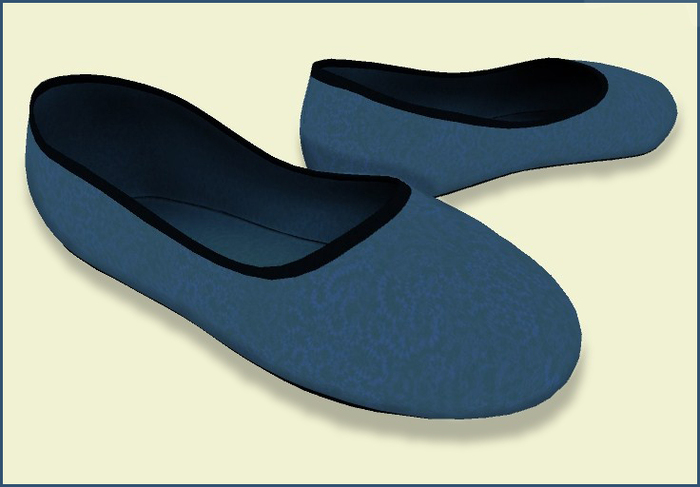 WHP-Mesh flat shoes Blue