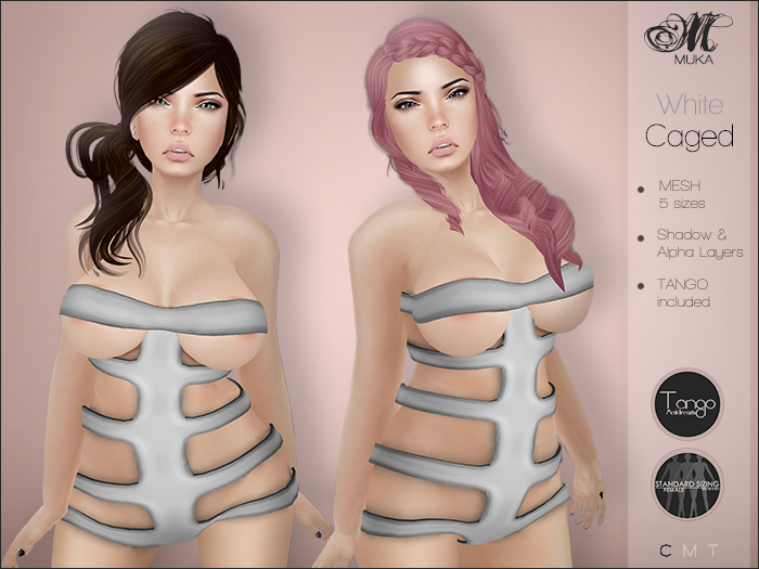 *MUKA* Caged White (MESH)