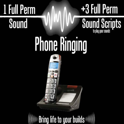 FULL PERM SOUND CLIP - PHONE DIGITAL RING + 3 SOUND SCRIPTS