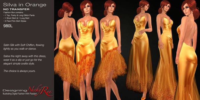 !!NR!! Silva Gowns & Dress in Orange