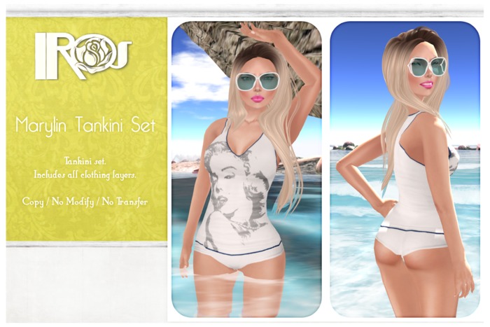 ~*IROS*~ Marylin Tankini {White}